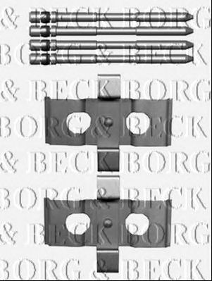 BORG & BECK bbk1519 -  Комплектующие, колодки дискового тормоза